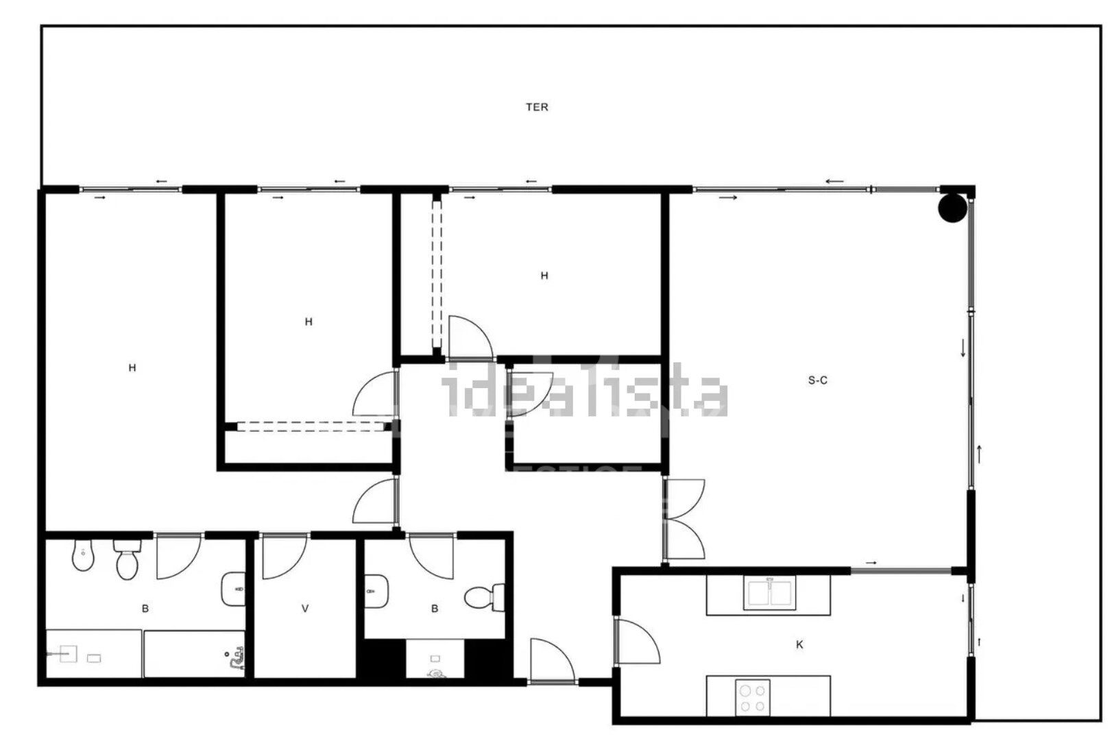 Exclusive apartment on the 23rd floor facing the sea