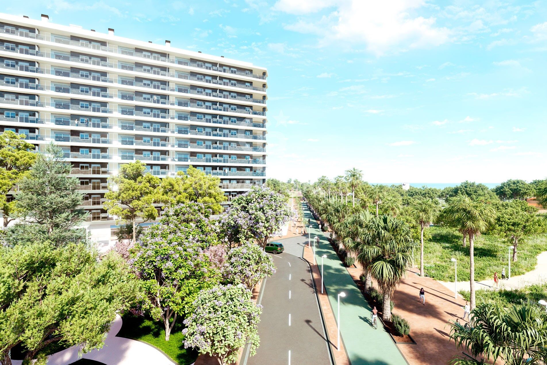 New build apartments on the beachfront in Oropesa del Mar