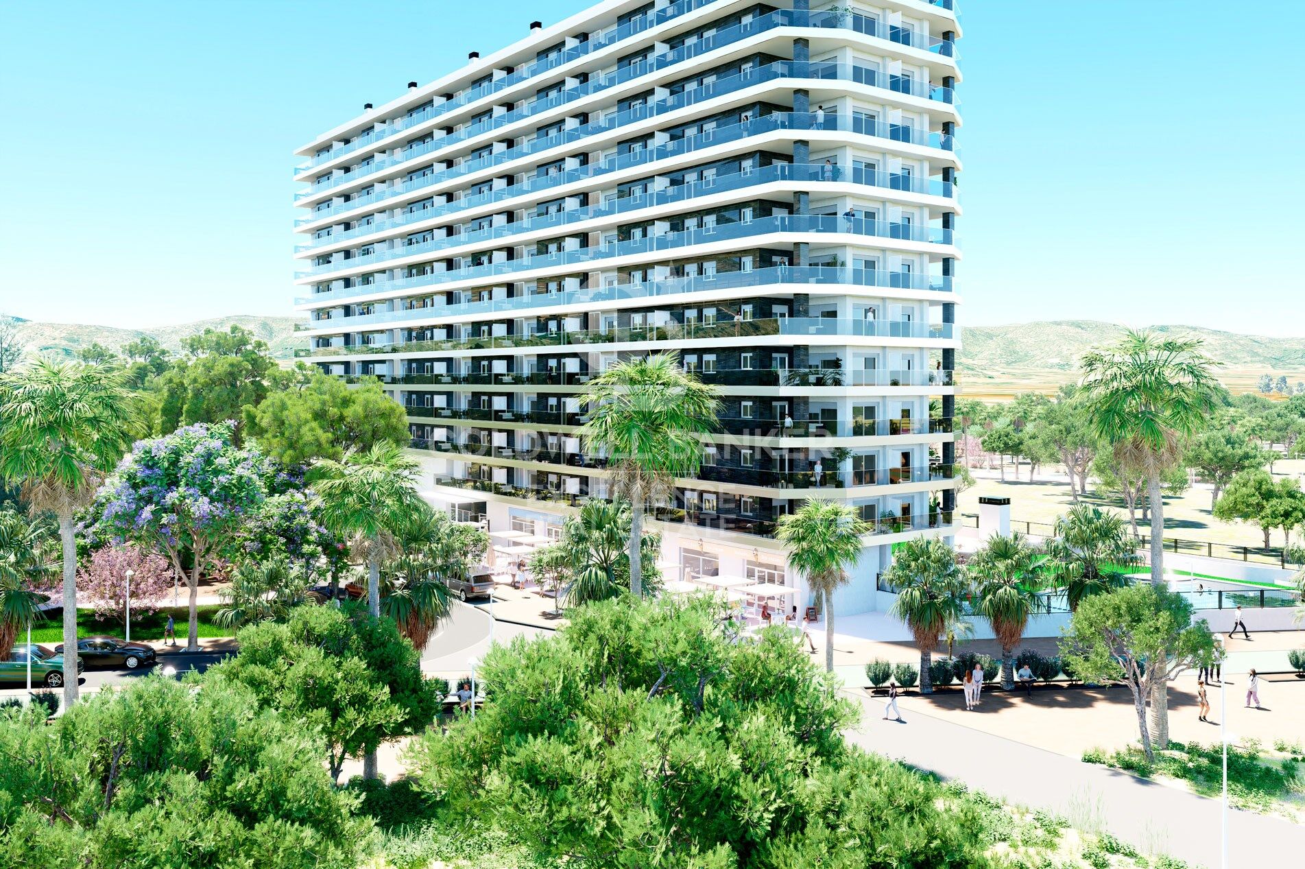 New build apartments on the beachfront in Oropesa del Mar