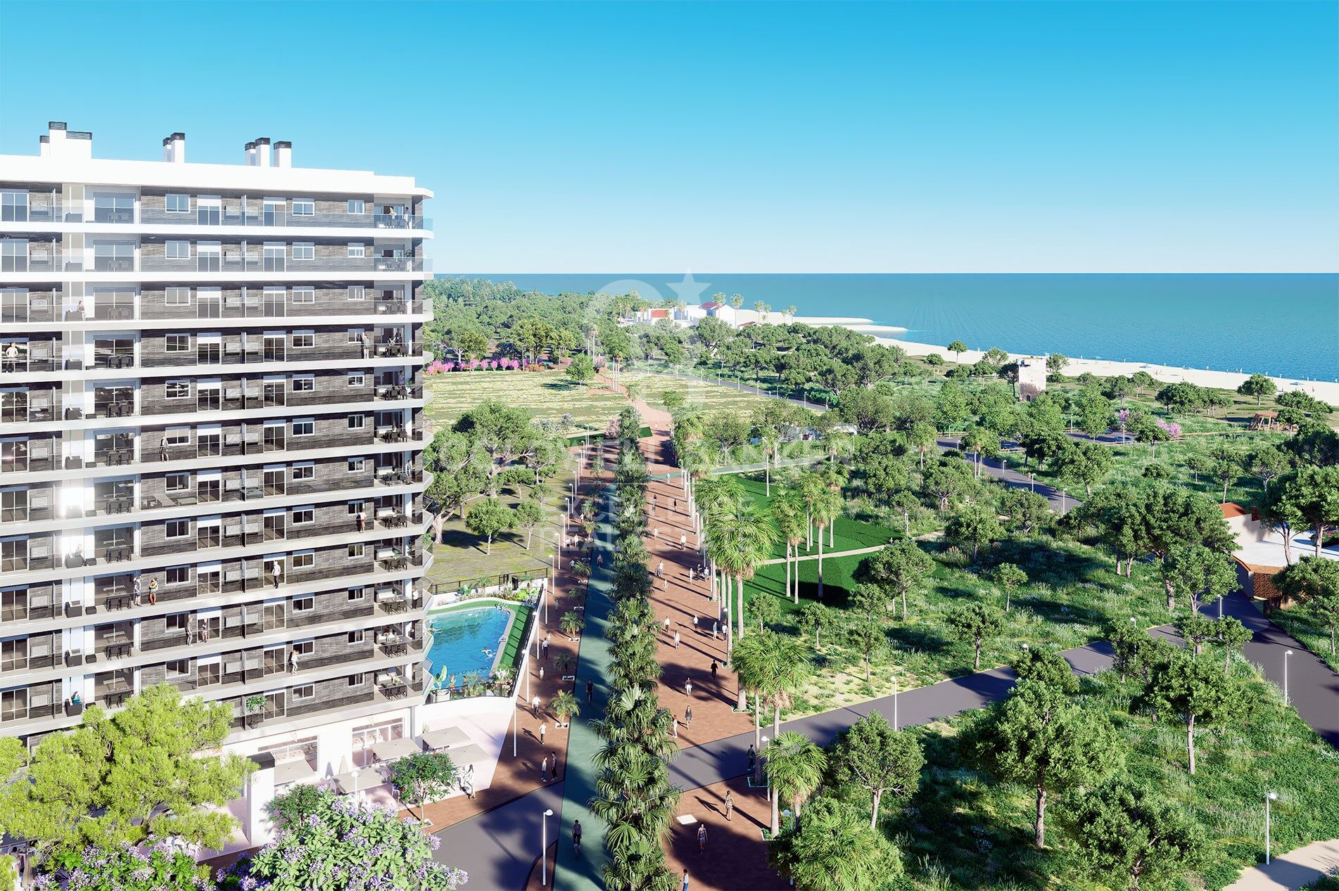 New build apartments on the beachfront in Oropesa del Mar