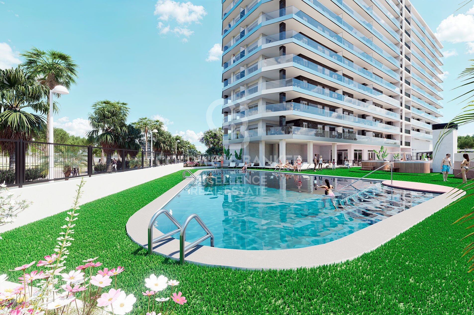 New build apartments on the beachfront in Oropesa del Mar