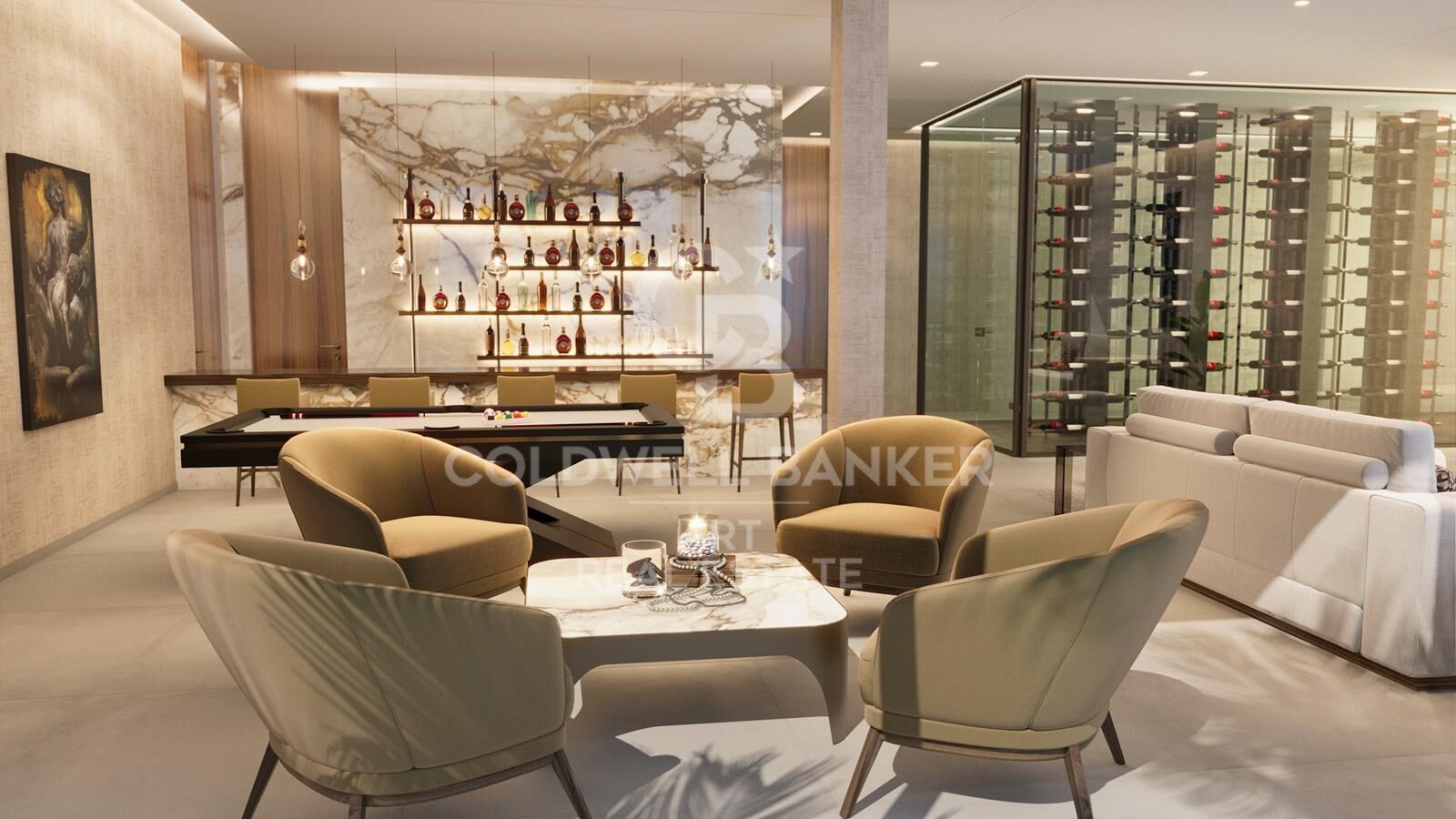 Eindrucksvolle Luxusvilla mit Panoramablick auf das Meer in El Madroñal, Benahavís