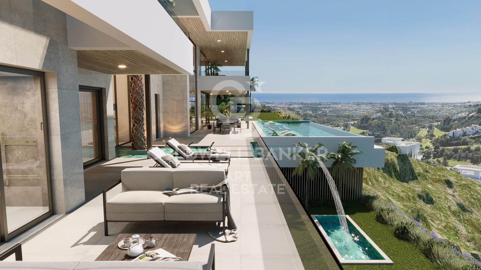Impresionante villa de lujo con vistas panorámicas al mar en El Madroñal, Benahavís