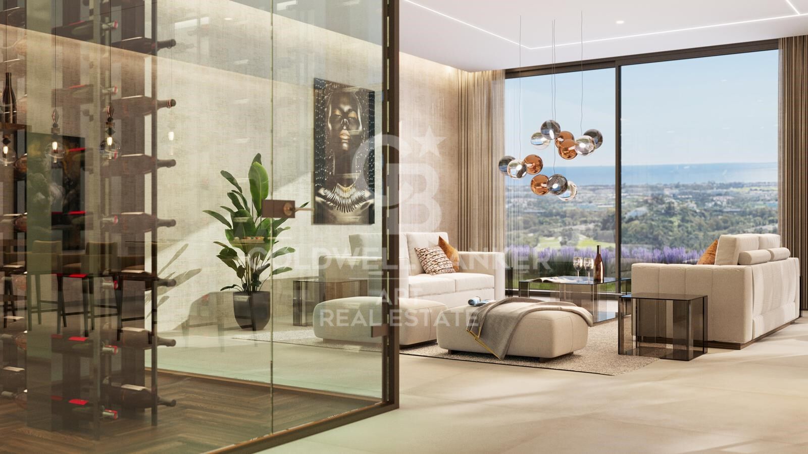 Impressionnante villa de luxe avec vues panoramiques sur la mer à El Madroñal, Benahavís