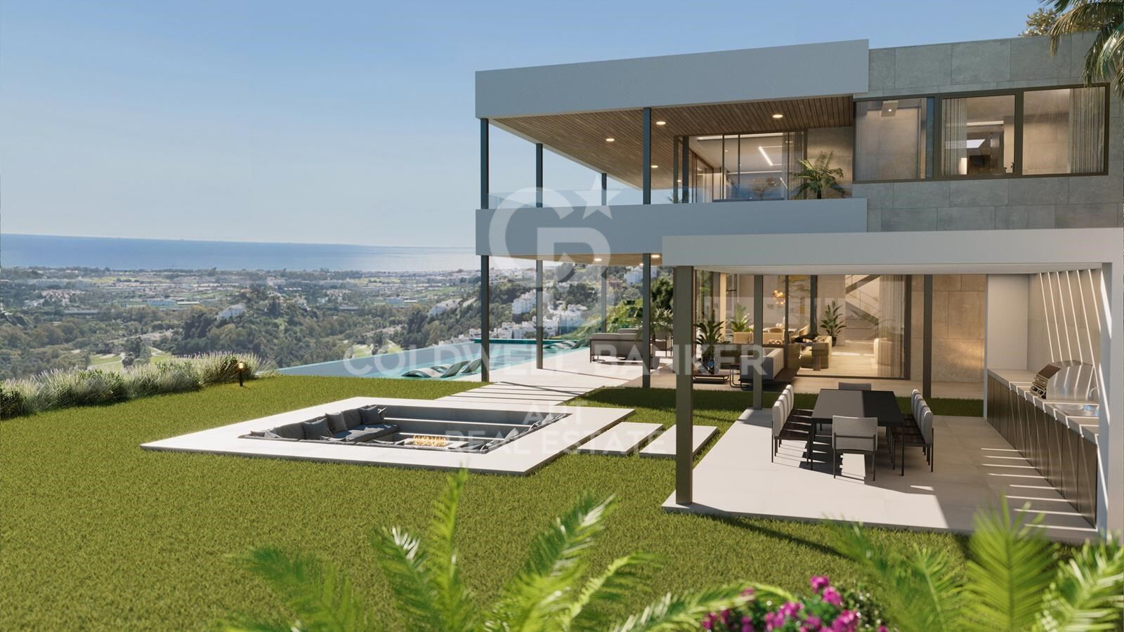 Impressionnante villa de luxe avec vues panoramiques sur la mer à El Madroñal, Benahavís