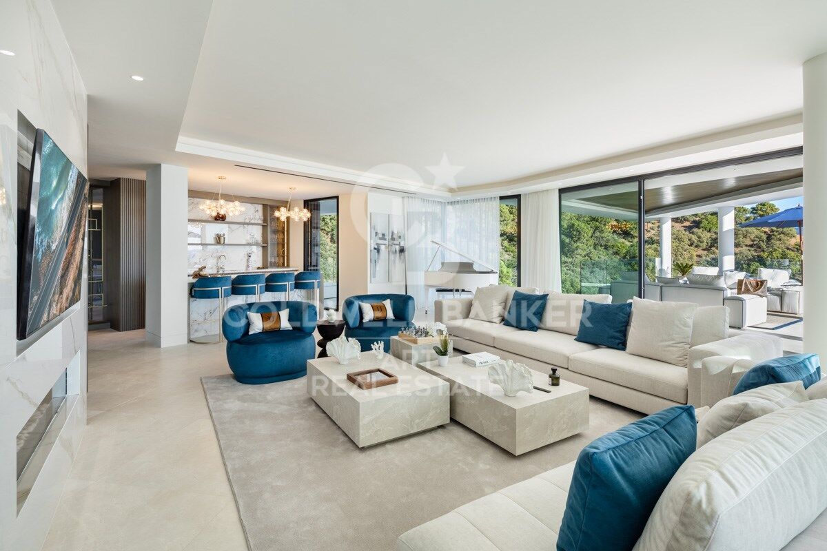 Excepcional villa única con vistas panorámicas despejadas en La Zagaleta
