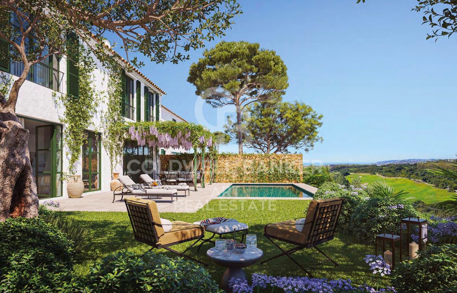 Elegant Andalusian villas with sea views in the exclusive La Loma de Cortesín, Casares