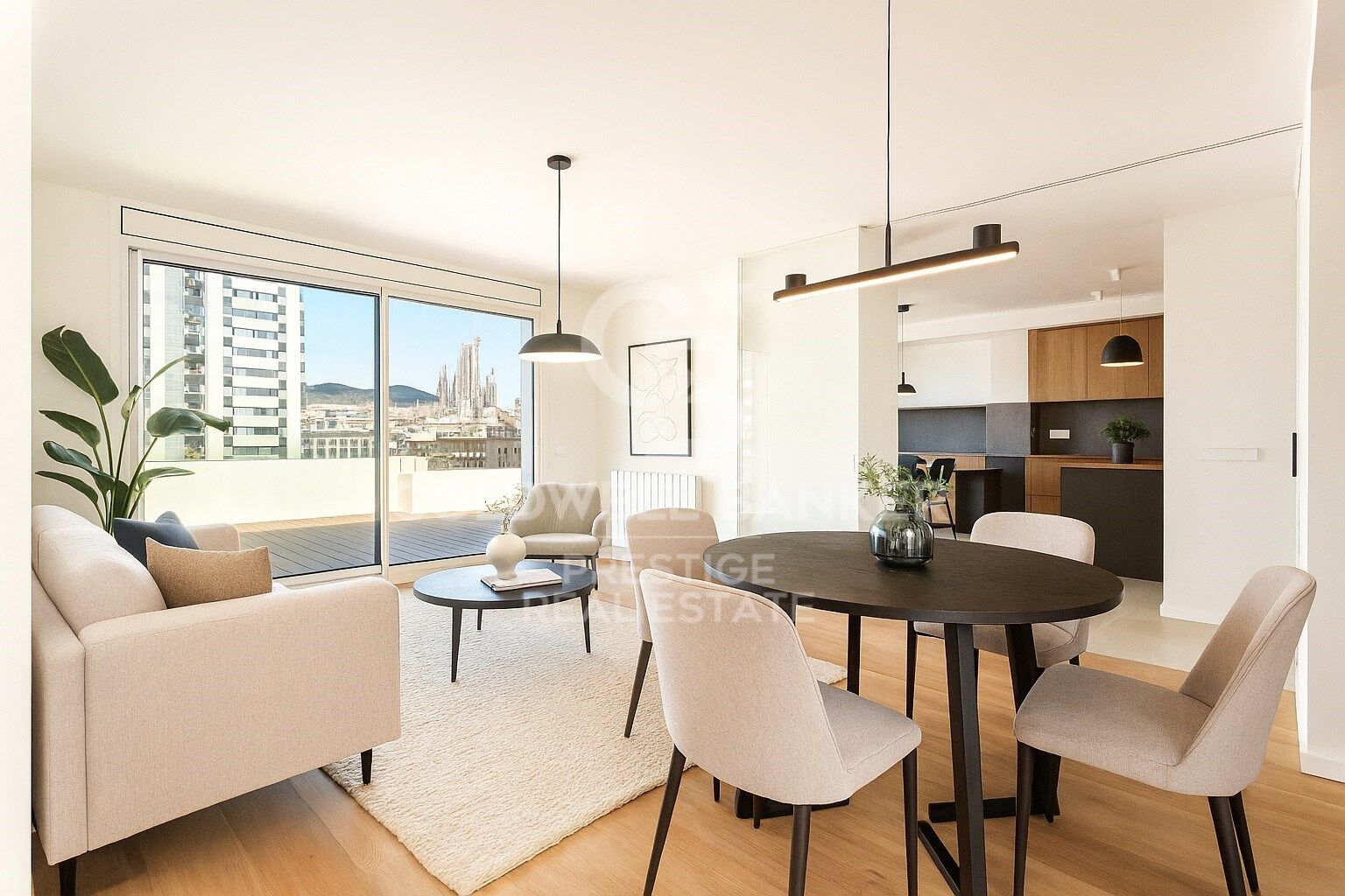 Exclusive penthouse with two terraces at living and bedroom level. Two parking spaces. 'La Dreta de l'Eixample', Barcelona