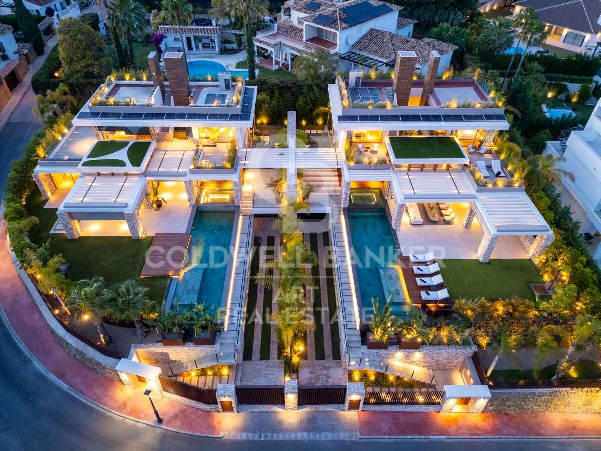 Incomparable architectural masterpiece with panoramic sea views in Nueva Andalucía