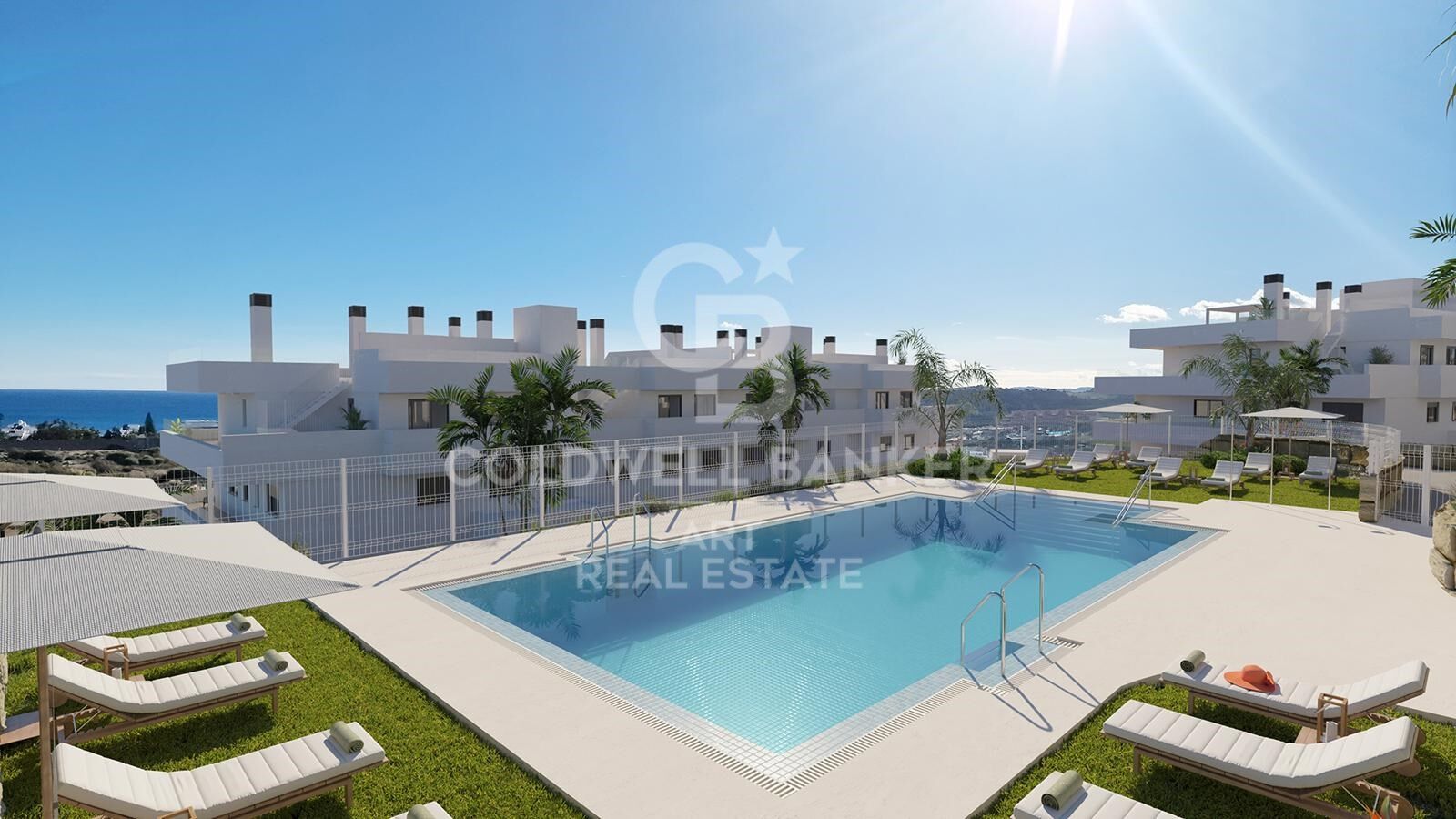 Apartamentos de lujo dentro de un complejo exclusivo en Estepona