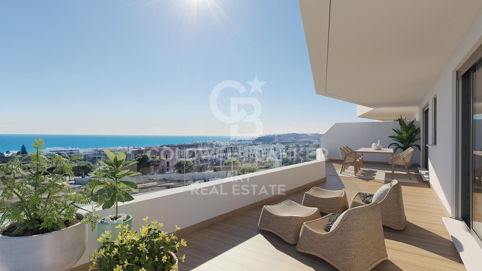 Apartamentos de lujo dentro de un complejo exclusivo en Estepona