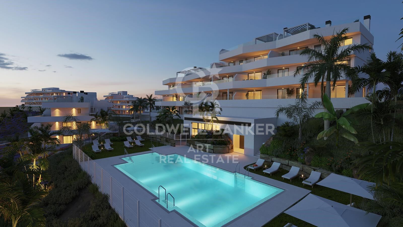 Apartamentos de lujo dentro de un complejo exclusivo en Estepona