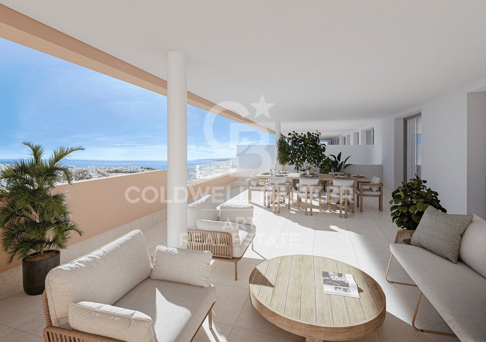 Promoción exclusiva de apartamentos con amplias terrazas en Estepona