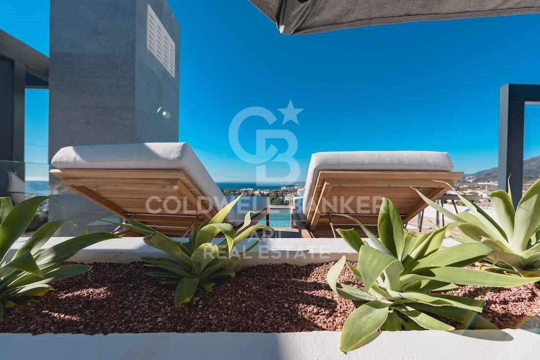 Prächtige brandneue Stadthäuser mit spektakulärem Blick in Marbella