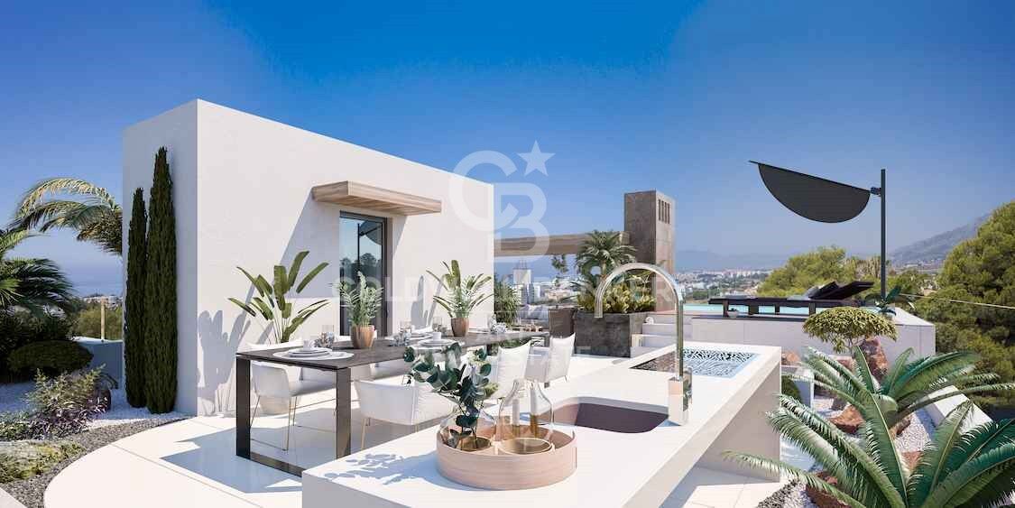 Magnificent new build townhouses with spectacular views in Marbella