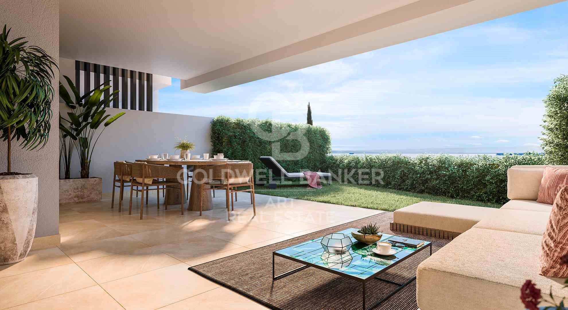 Neu gebaute Wohnanlage mit Meerblick in El Higuerón