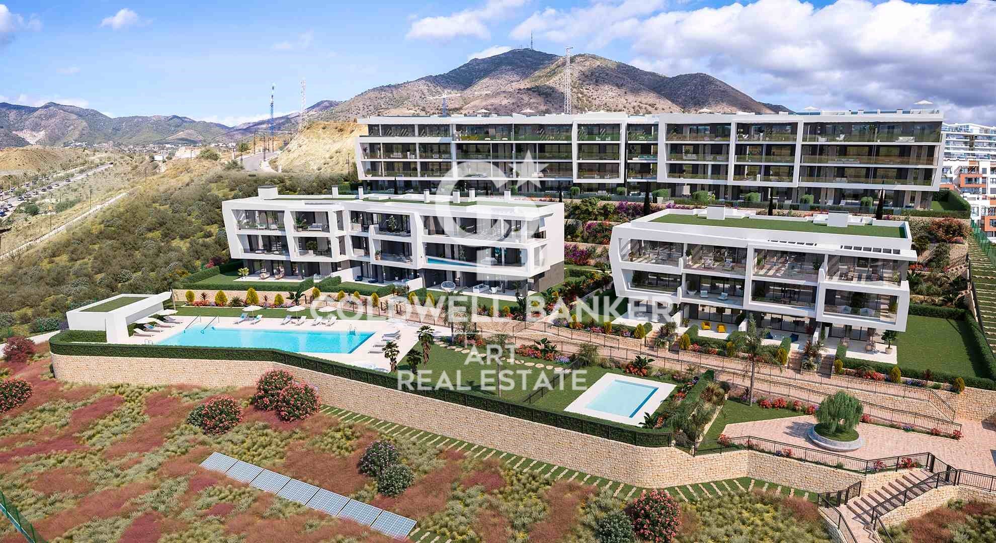 Residencial de obra nueva con vistas al mar en El Higuerón