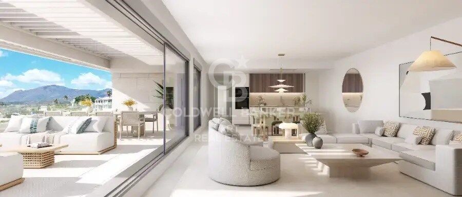 Newly built homes in a natural environment with magnificent sea views in Estepona