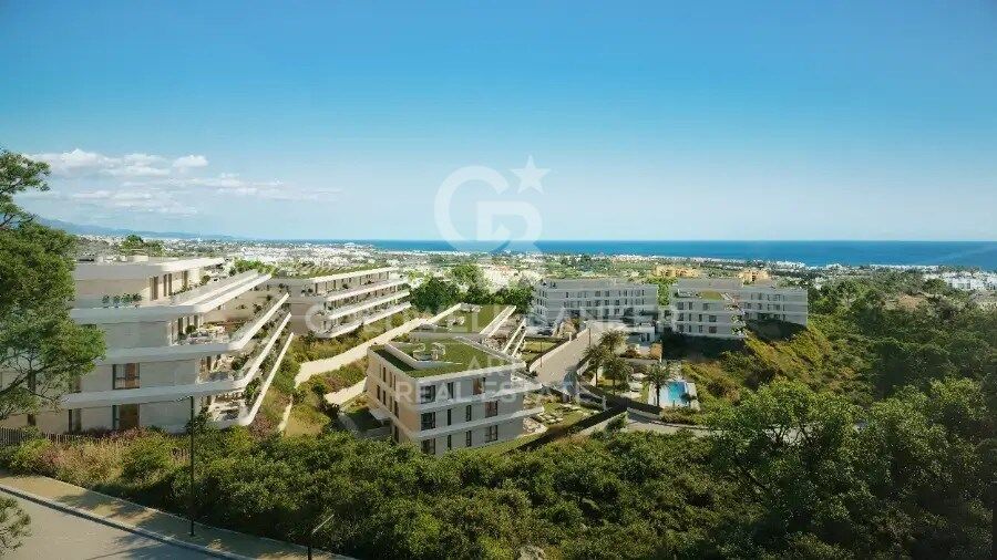 Neubauwohnungen in natürlicher Umgebung mit herrlichem Meerblick in Estepona