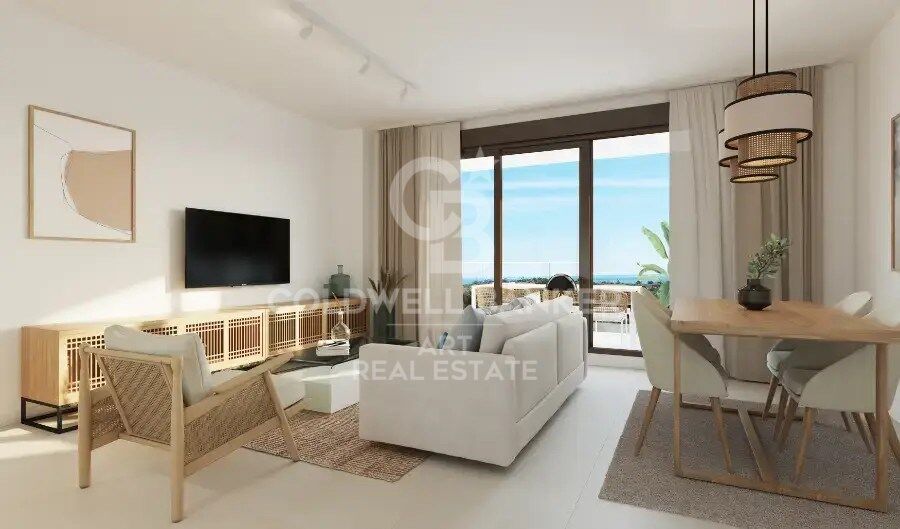 New homes in natural surroundings with sea views in Rincón de la Victoria