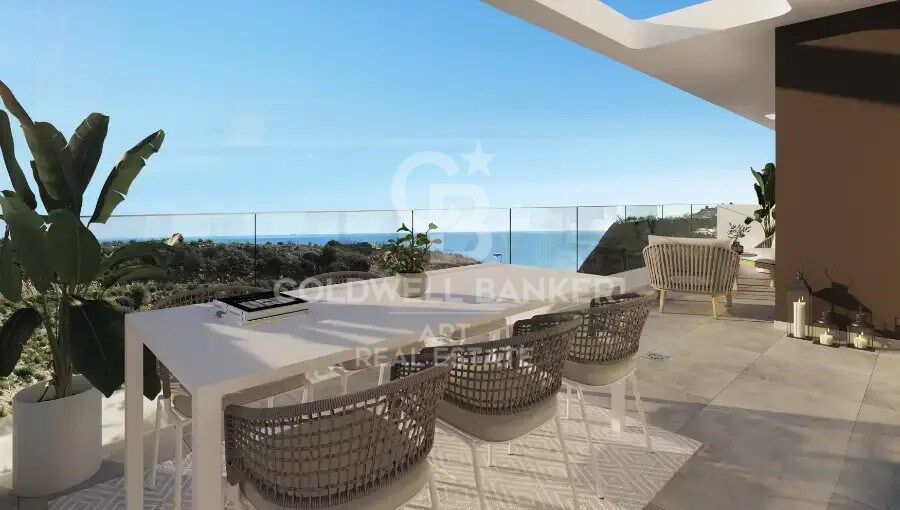 New homes in natural surroundings with sea views in Rincón de la Victoria