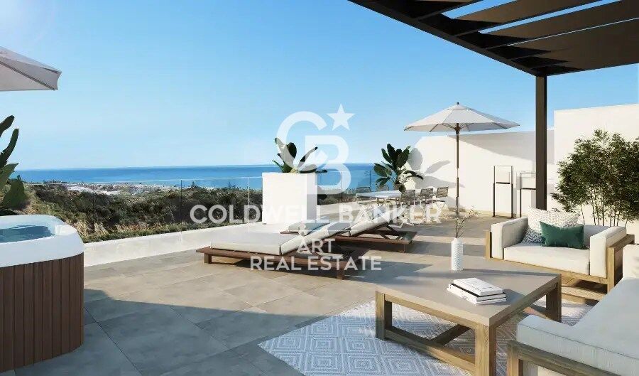 New homes in natural surroundings with sea views in Rincón de la Victoria