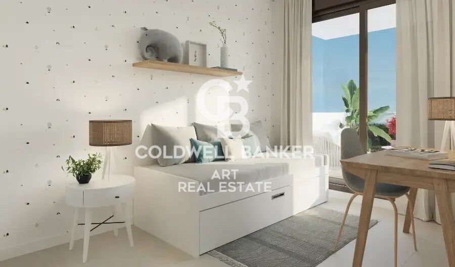 Maisons neuves dans un environnement naturel avec vue sur la mer à Rincón de la Victoria