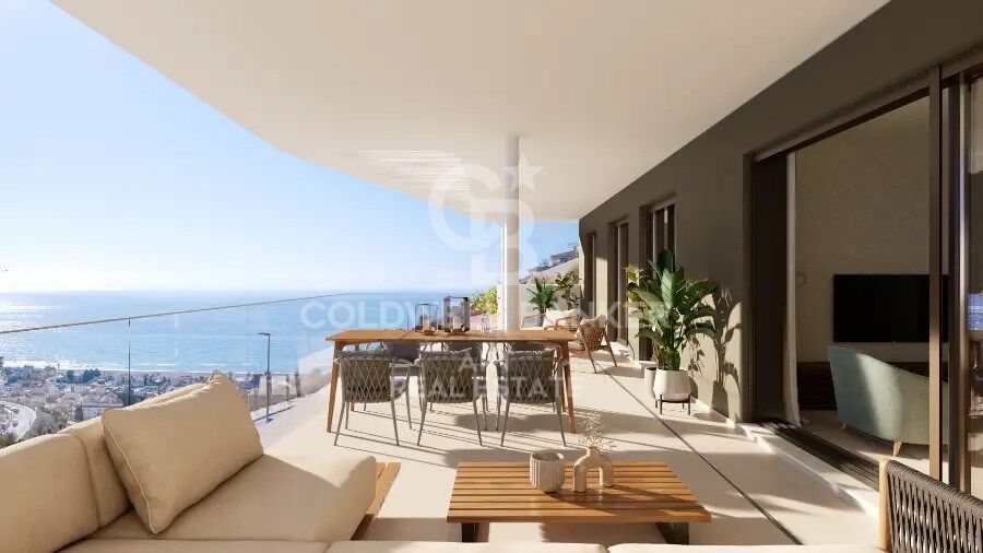 Exklusive Wohnanlage mit großen Terrassen und Meerblick in Rincón de la Victoria