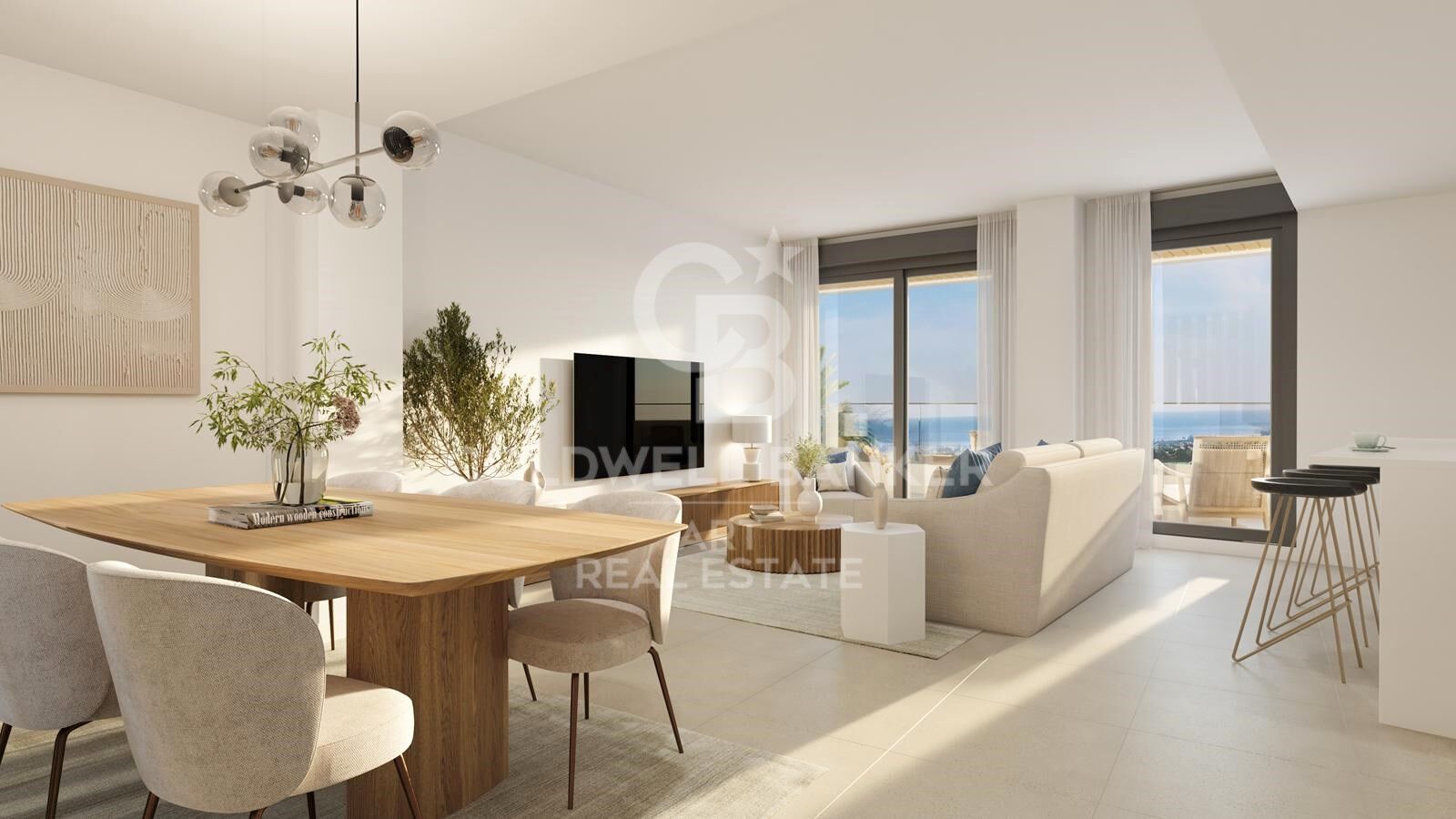 Résidence unique avec vue sur la mer à Selwo, Estepona