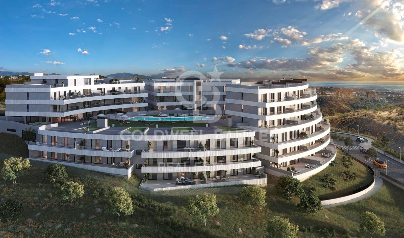 Einzigartige Wohnanlage mit Meerblick in Selwo, Estepona