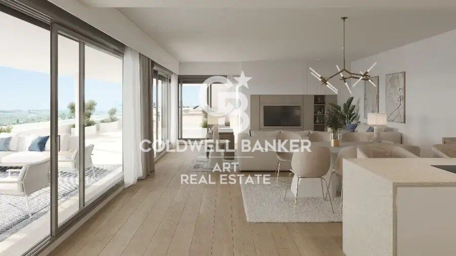Luxury residential with large terraces and sea views in Estepona
