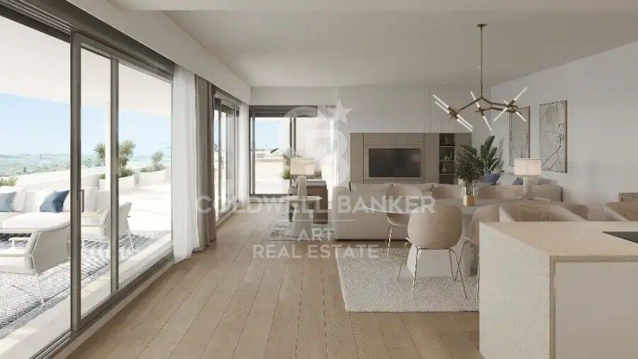 Complexe résidentiel de luxe avec grandes terrasses et vue sur la mer à Estepona