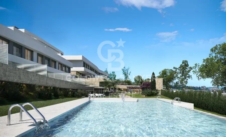 Complexe résidentiel de luxe avec grandes terrasses et vue sur la mer à Estepona