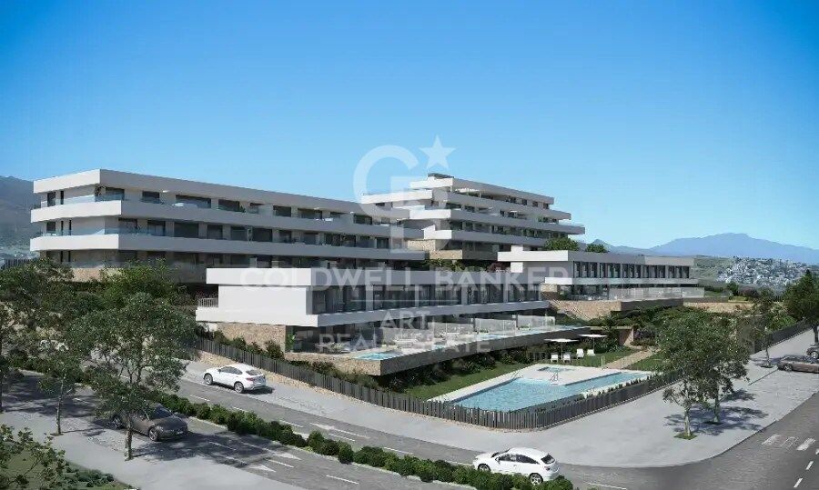 Complexe résidentiel de luxe avec grandes terrasses et vue sur la mer à Estepona