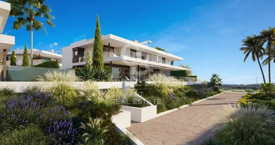 Complexe résidentiel composé de villas et d'appartements de luxe à Marbella, sur la Costa del Sol.