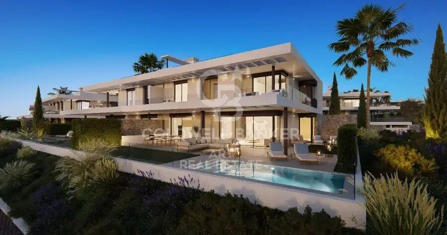 Residential complex composed of luxury villas and apartments in Marbella, on the Costa del Sol.