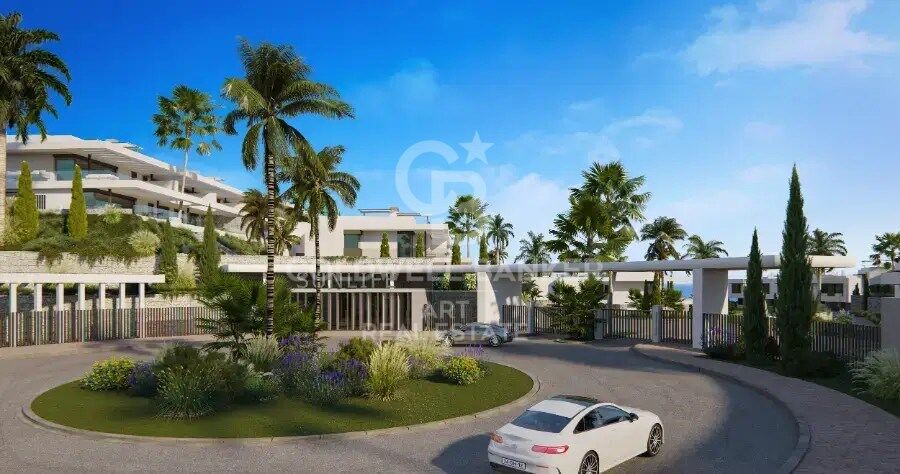 Wohnanlage bestehend aus Luxusvillen und -wohnungen in Marbella an der Costa del Sol.