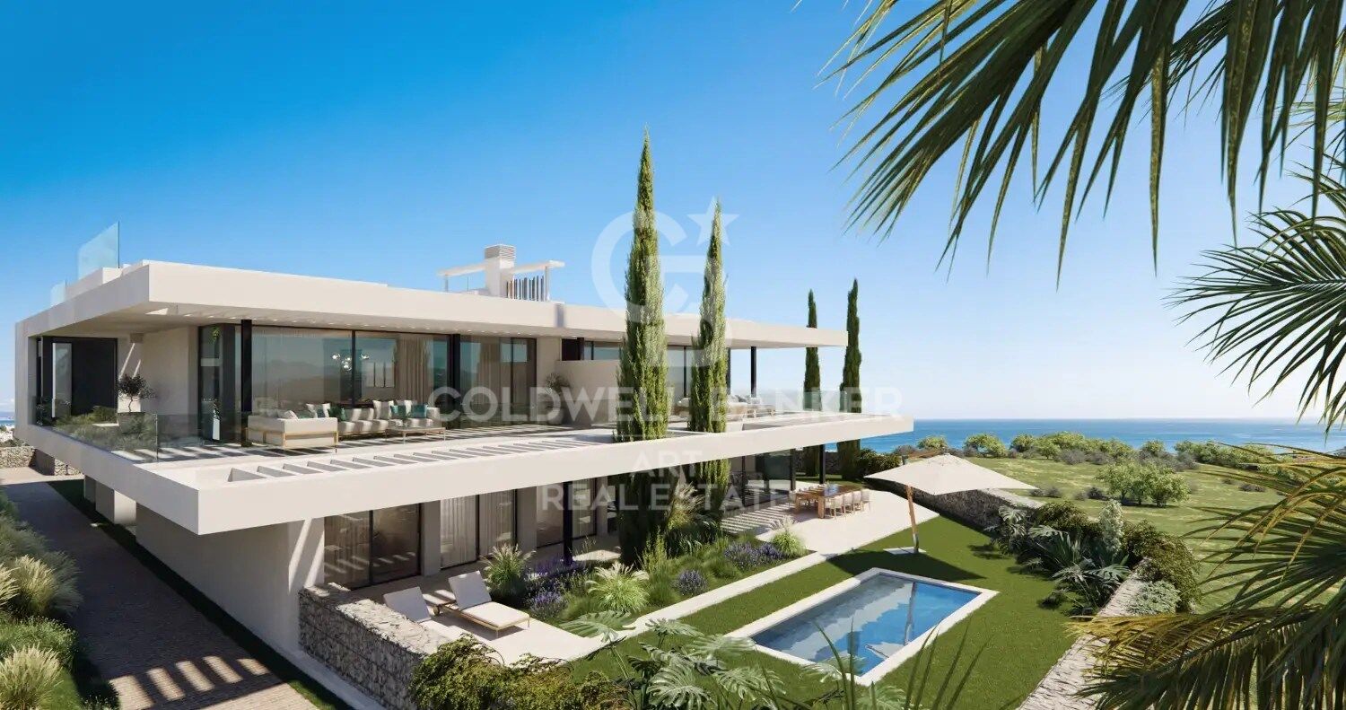Wohnanlage bestehend aus Luxusvillen und -wohnungen in Marbella an der Costa del Sol.