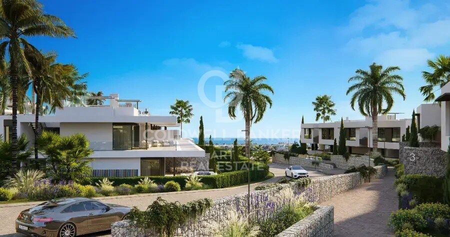 Residential complex composed of luxury villas and apartments in Marbella, on the Costa del Sol.