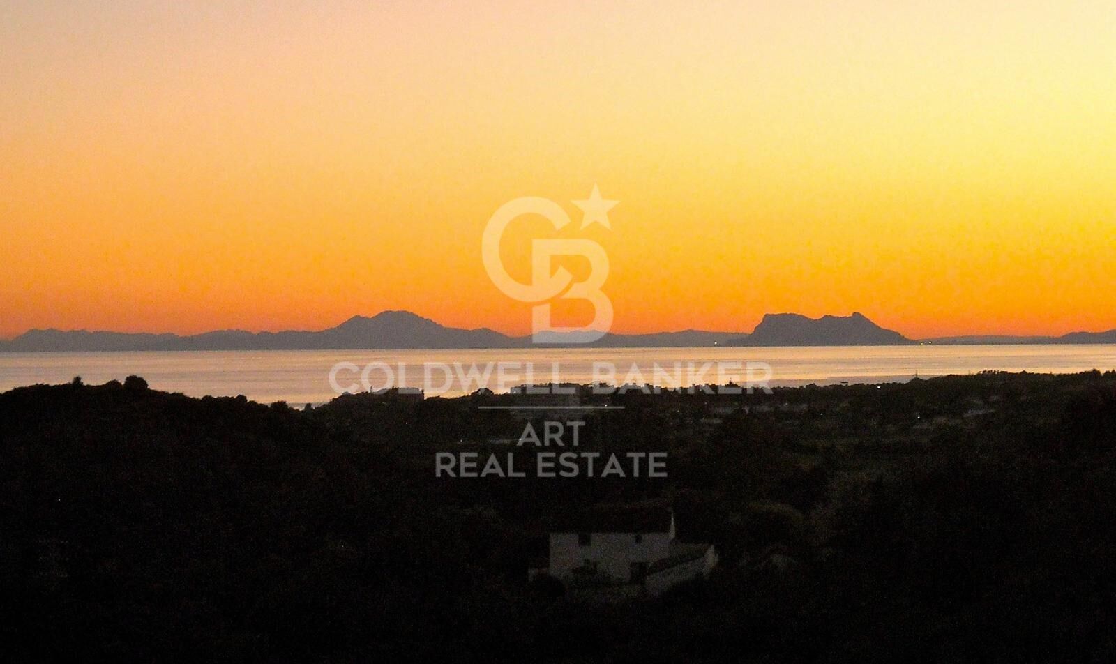 Spectacular building plots with incredible sea views in Estepona