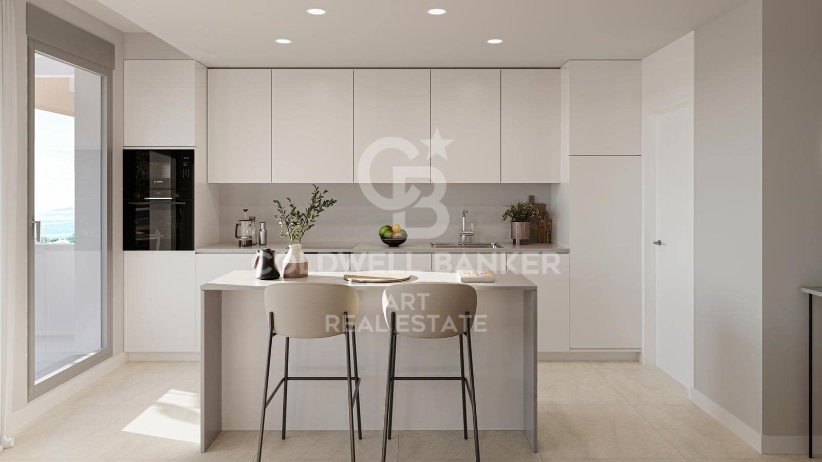 Appartements sur plan avec vue panoramique sur la mer situés à Estepona