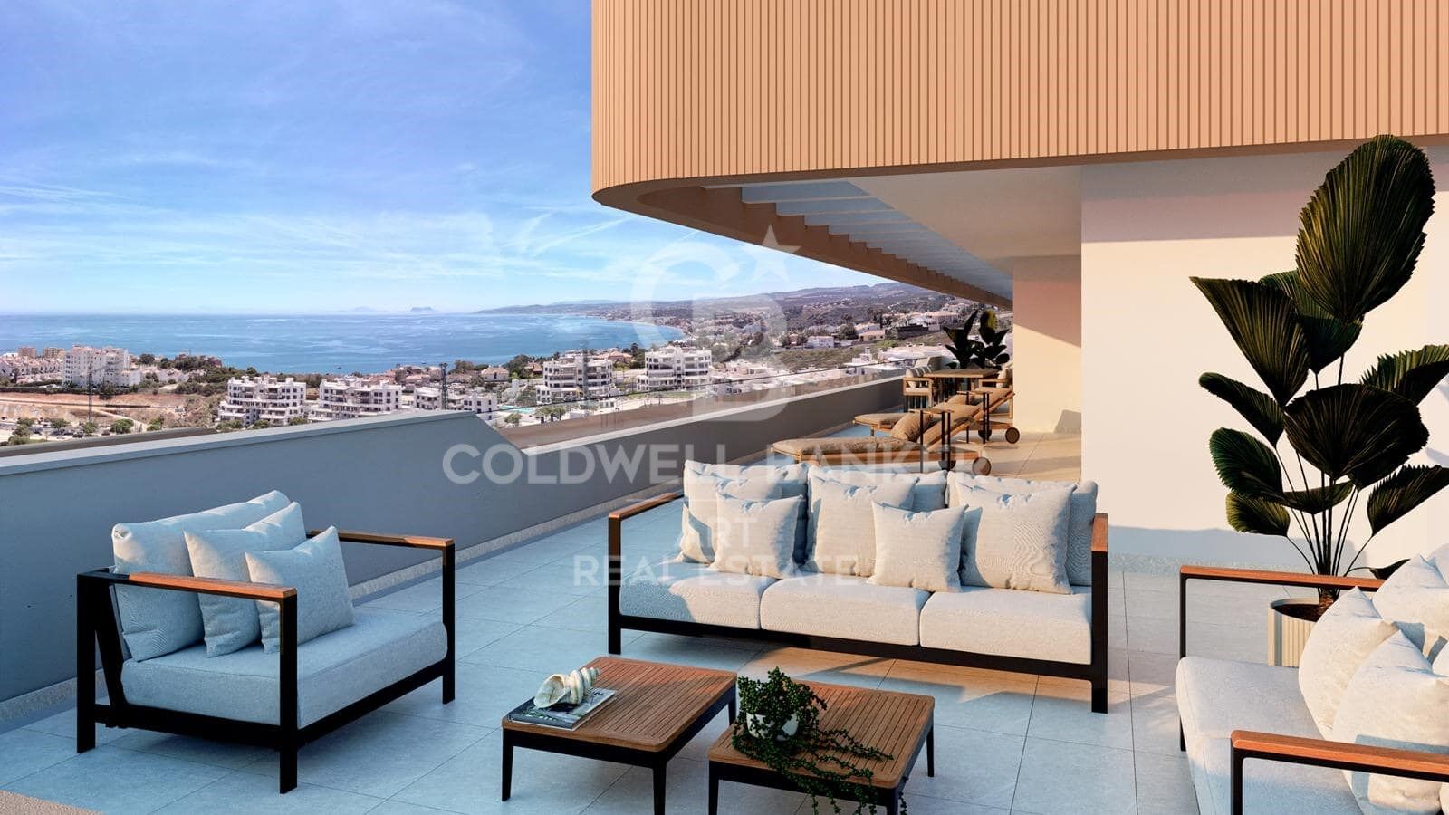 Appartements sur plan avec vue panoramique sur la mer situés à Estepona