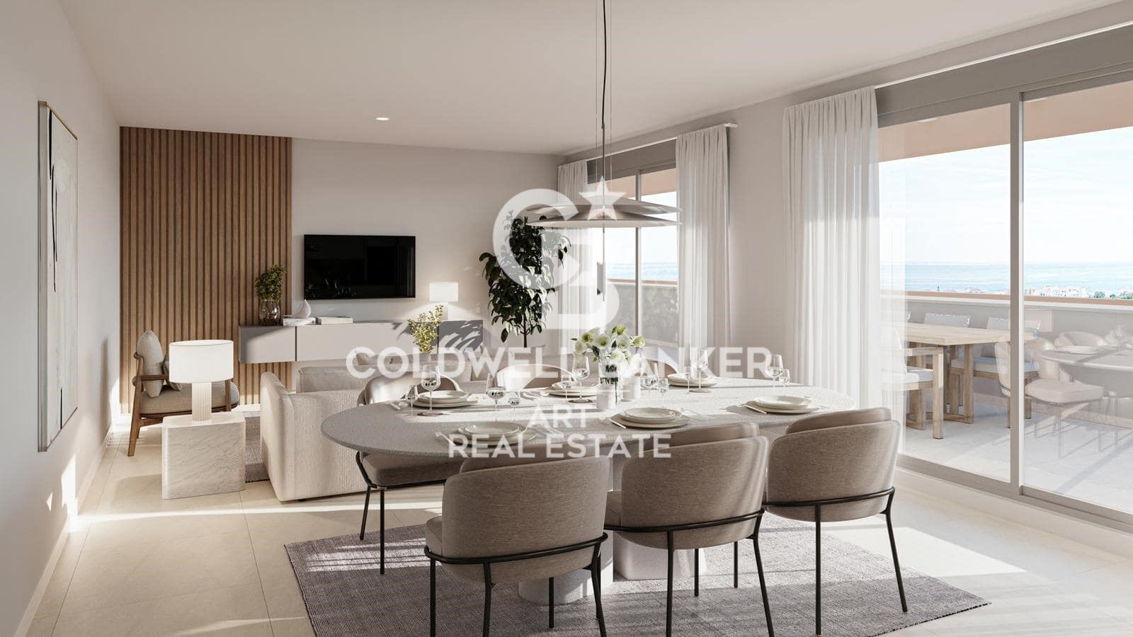Apartamentos sobre plano con panorámicas vistas al mar ubicados en Estepona