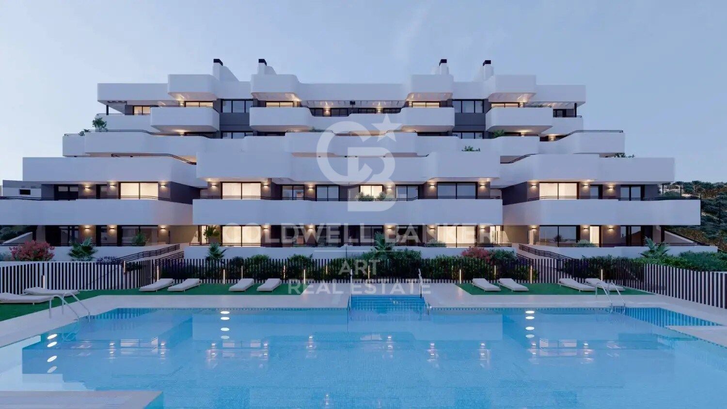 New modern and elegant complex with panoramic sea views in Estepona