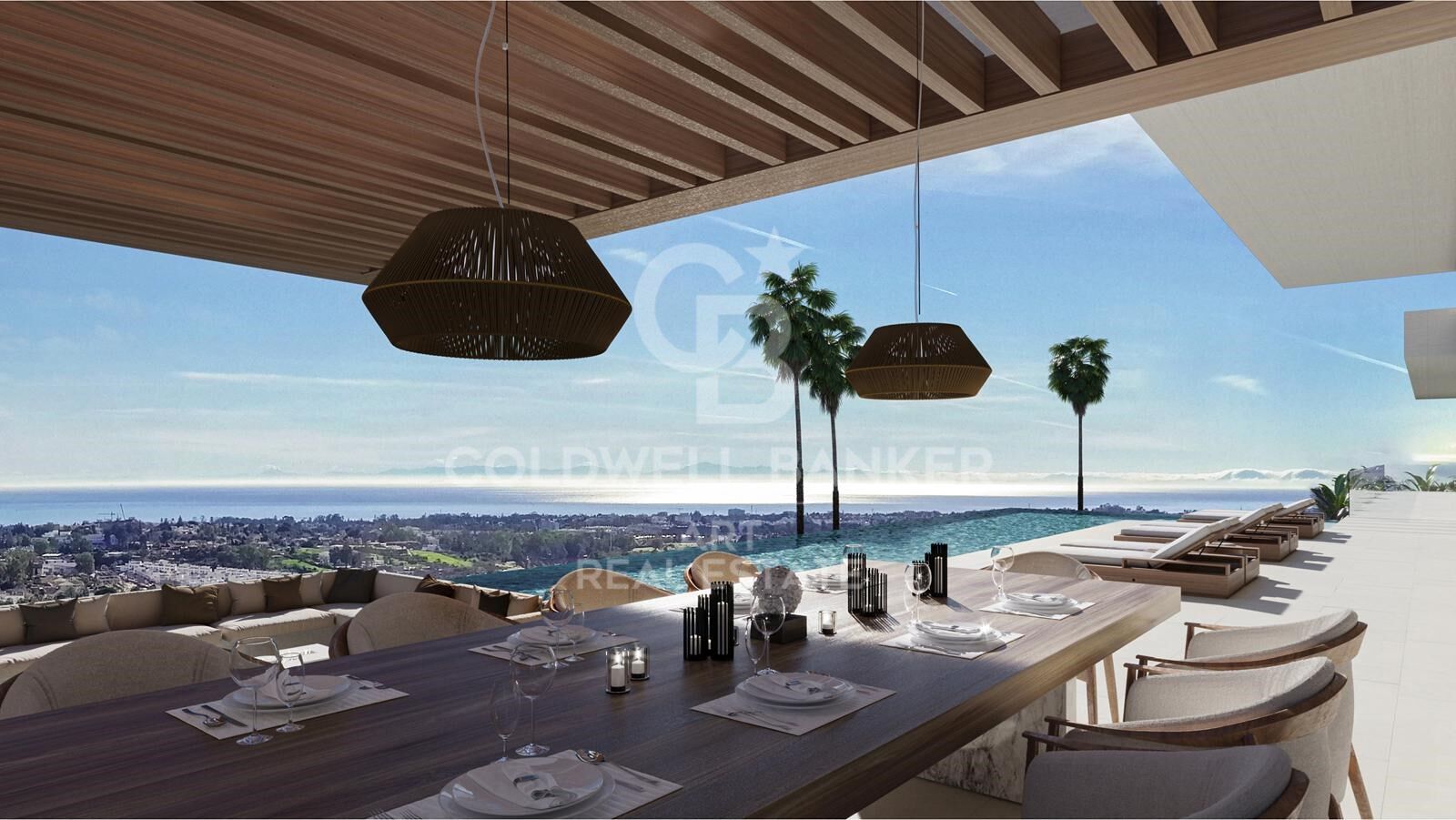 Elegancia moderna con vistas panorámicas: una villa única en Benahavís