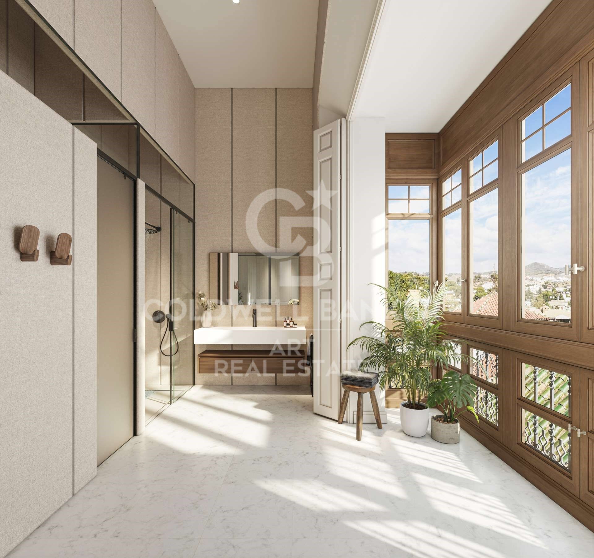Résidences de luxe avec vue sur la mer dans l'un des quartiers les plus prestigieux de Málaga