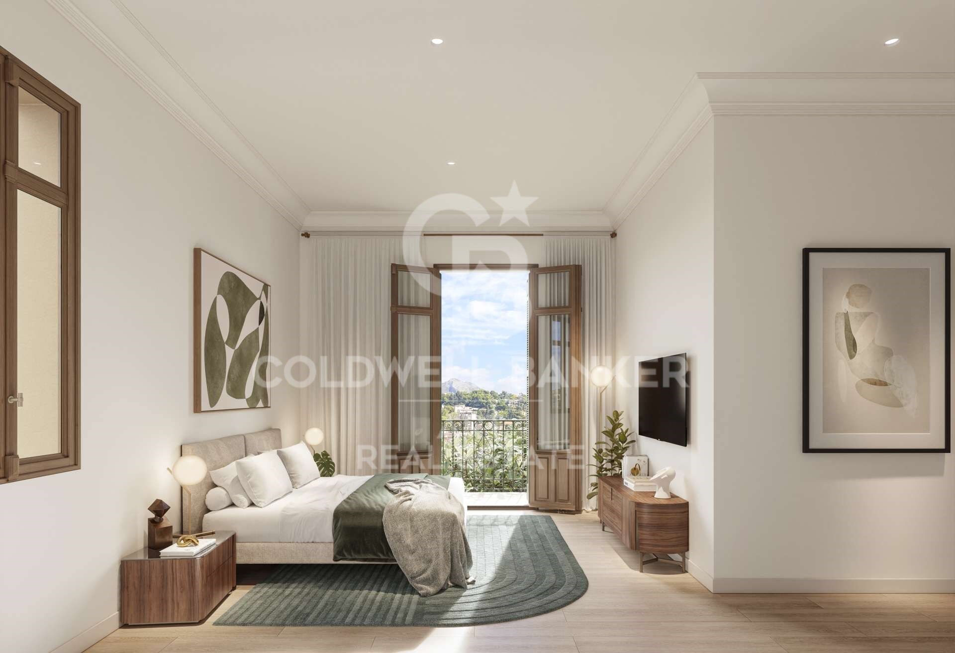 Résidences de luxe avec vue sur la mer dans l'un des quartiers les plus prestigieux de Málaga