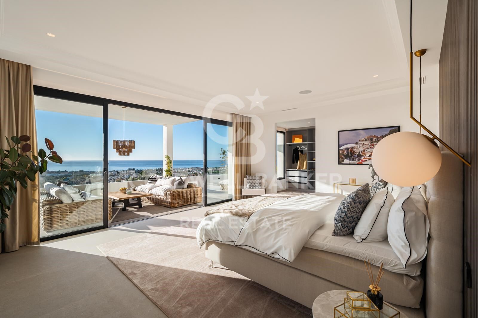 Beeindruckende Villa mit Panoramablick auf das Meer in Los Flamingos, Benahavís