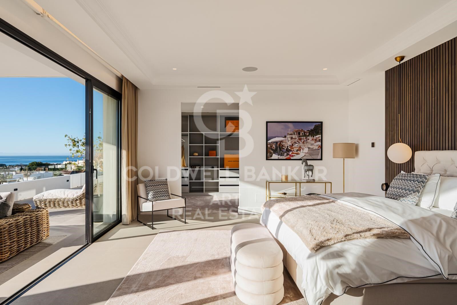 Beeindruckende Villa mit Panoramablick auf das Meer in Los Flamingos, Benahavís