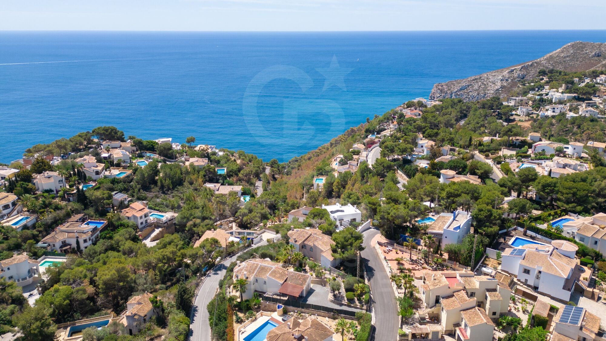 Villa Caleta - Style Ibicenco avec Vue Panoramique sur la Mer Méditerranée
